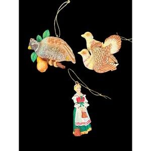 Two Kurt S Adler Resin birds Christmas‎ Ornaments set of 3